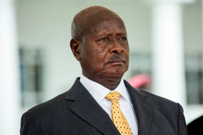 Le président ougandais Yoweri Museveni, à Entebbe, le 08 juin 2018