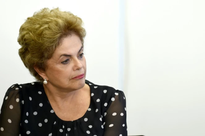 La présidente brésilienne Dilma Rousseff le 13 avril 2016 à Brasilia