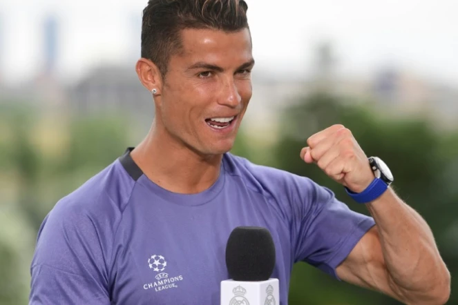 Il est également un champion de communication : Cristiano Ronaldo, le 30 mai 2017 à Madrid