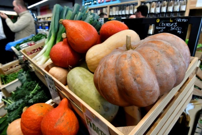 Des légumes "bio" vendus à Saintes, le 23 octobre 2018 en Charente-Maritime