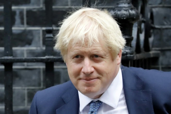 Le Premier ministre britannique Boris Johnson devant le 10 Downing Street le 26 septembre 2019