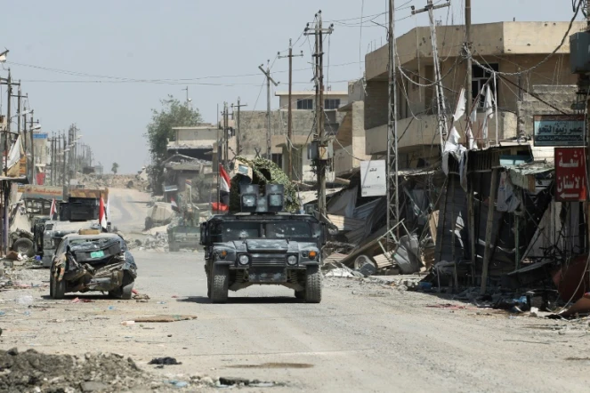 Les forces irakiennes à l'ouest de Mossoul le 17 juin 2017