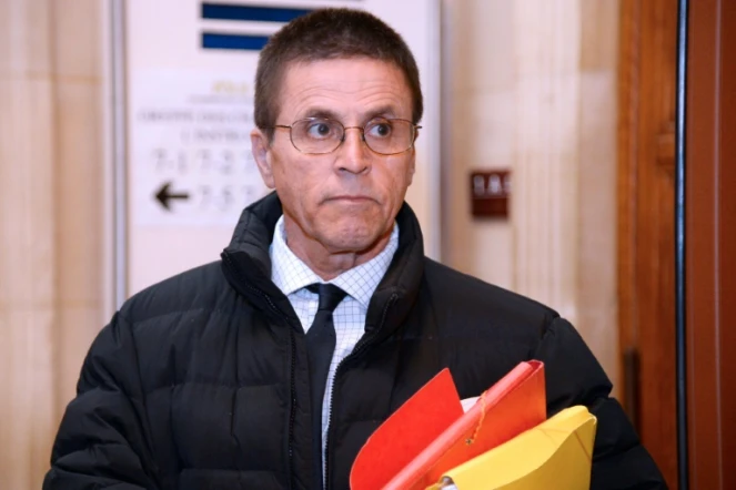 Hassan Diab, principal suspect de l'attentat de la rue Copernic en 1980 à Paris, au tribunal à Paris le 24 mai 2016