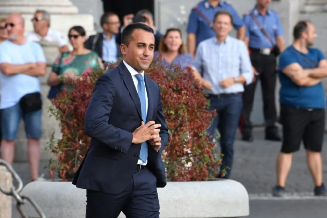 Le chef du mouvement 5 Etoiles Luigi Di Maio le 28 août 2019 à Rome