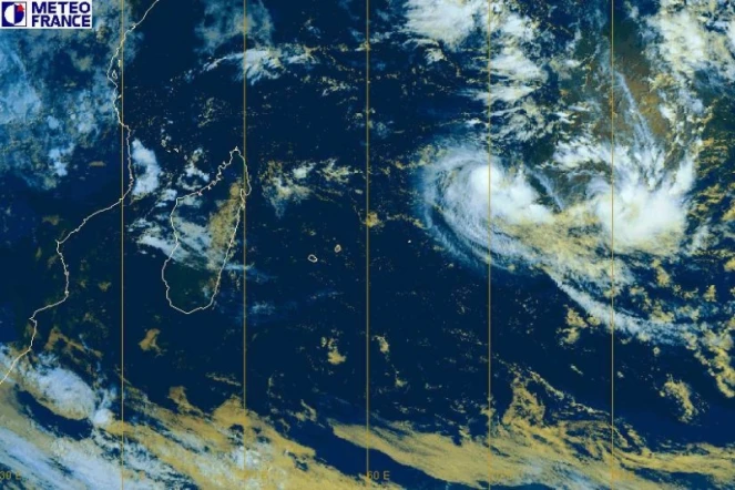 Image satellite Météo France de la tempête tropicale modérée baptisée David