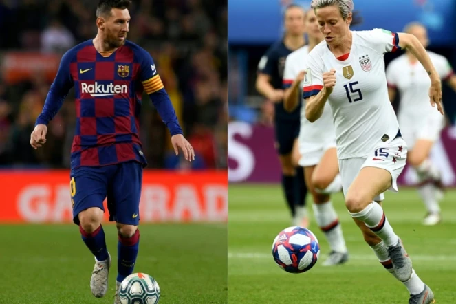 L'Argentin Lionel Messi et l'Américaine Megan Rapinoe, grands favoris du Ballon d'or 2019