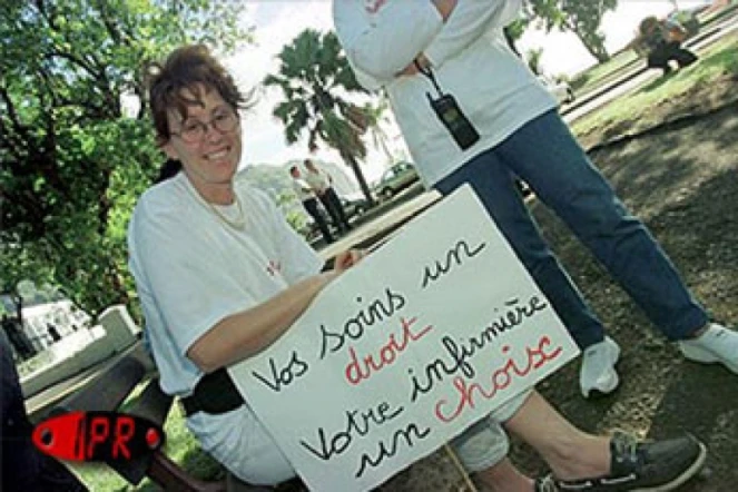 Manifestation des infirmiers (Photo archives)