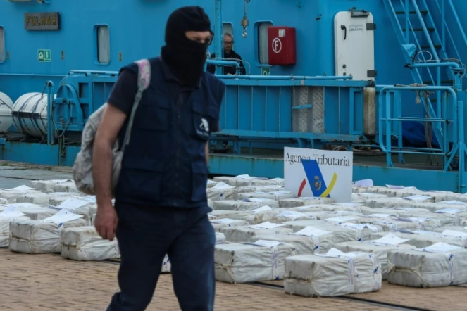 Saisie de 2,5 tonnes de cocaïne à Vigo (Espagne), le 3 juin 2019