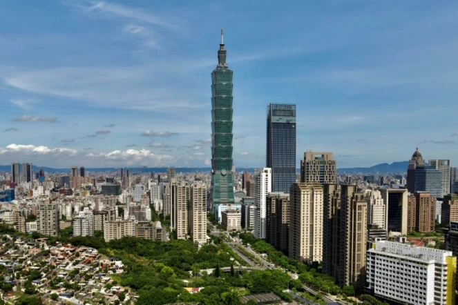 Vue de Taipei, capitale de Taîwan, en juillet 2021