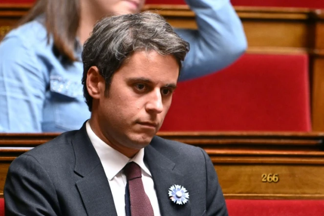 Le parti présidentiel Renaissance, dirigé par Gabriel Attal - ici à l'Assemblée nationale à Paris le 6 mai 2025 - souhaite interdire le voile dans l'espace public pour les mineures de moins de quinze ans