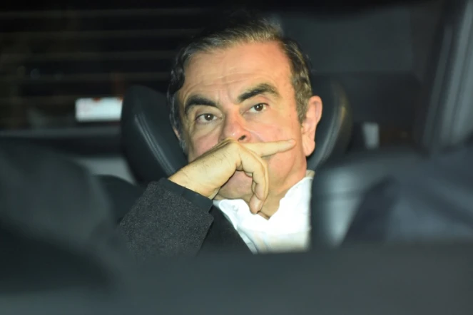 L'ancien PDG de Renault-Nissan, Carlos Ghosn, le 6 mars 2019 à Tokyo après sa première mise en liberté conditionnelle