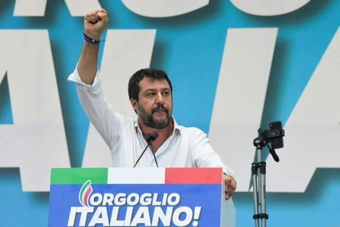 Far-right leader Matteo Salvini hailed the results of Sunday's vote as "extraordinary"