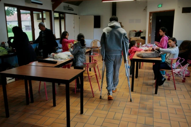 Un centre accueillant des migrants et réfugiés à Cergy le 16 septembre 2015