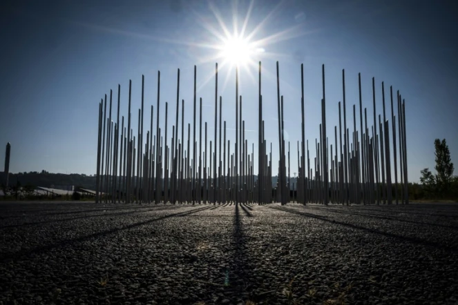 Le monument aux victimes de l'explosion d'AZF, le 6 septembre 2021 à Toulouse