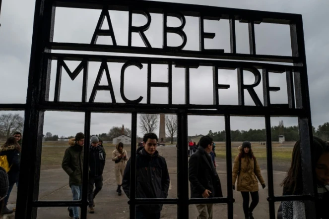 L'entrée de l'ancien camp de concentration de Sachsenhausen, où officiait l'accusé, le 7 février 2020 