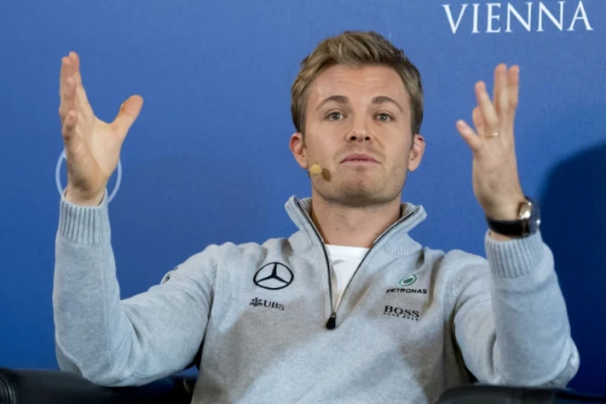 L'Allemand Nico Rosberg annonce qu'il met fin à sa carrière en F1 en conférence de presse, le 2 décembre 2016 à Vienne