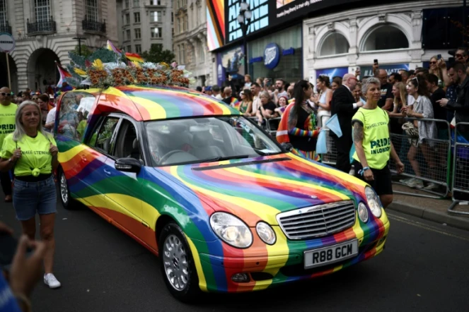 Célébration de la 51e Marche des Fiertés LGBT+, le 1er juillet 2023 à Londres 