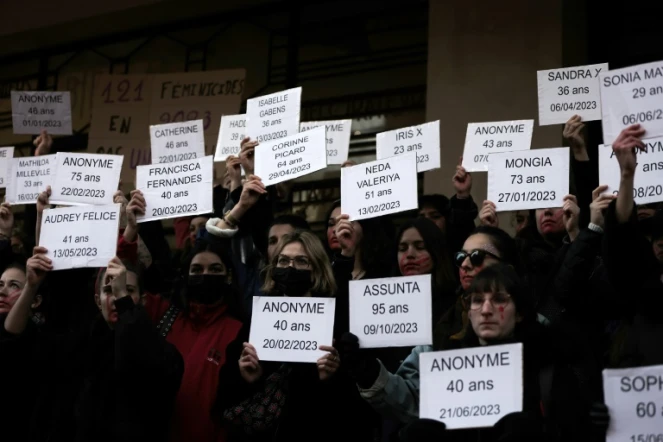 Manifestation contre les violences faites aux femmes à Bordeaux, le 25 novembre 2023