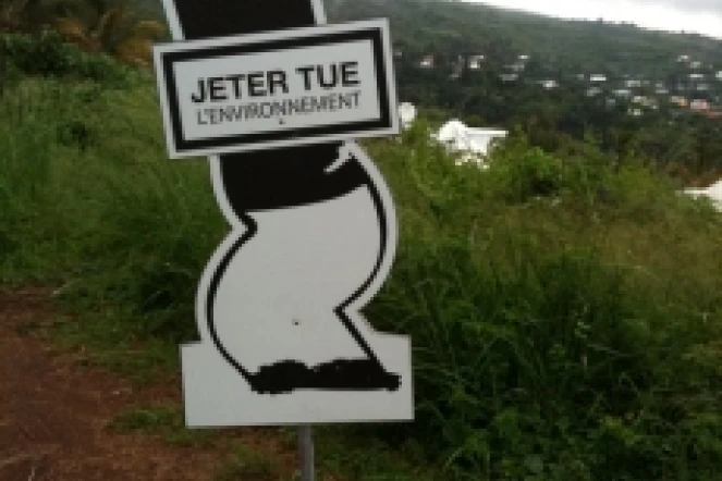 Campagne de prévention &quot;Jeter tue l'environnement&quot; (Photo : Nouvel'r)