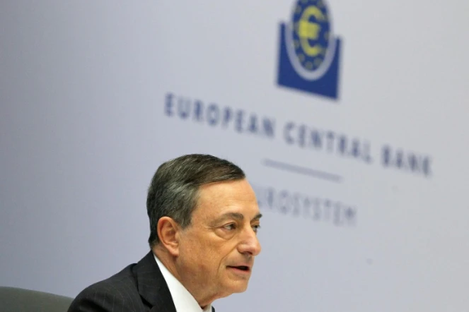 Mario Draghi, président de la BCE, à Francfort le 3 décembre 2015, lors d'une conférence de presse