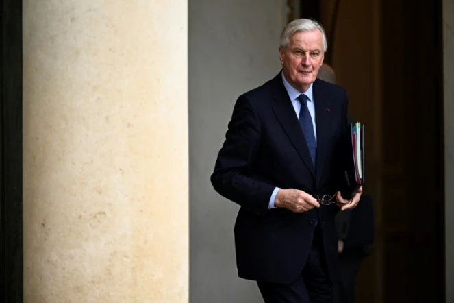 Le Premier ministre Michel Barnier à l'Elysée, à Paris, le 27 novembre 2027