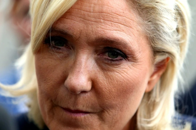 Marine Le Pen, à Châlons-en-Champagne, le 7 septembre 2018