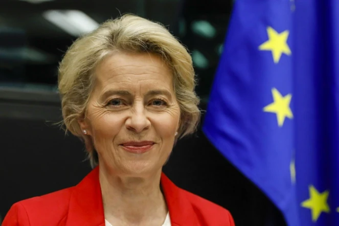 La présidente de la Commission européenne, Ursula von der Leyen, le 14 septembre 2021 à Strasbourg