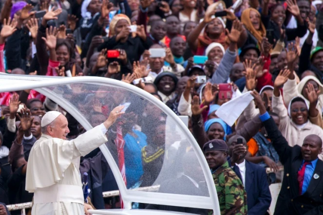 Le pape François à Nairobi, le 26 novembre 2015