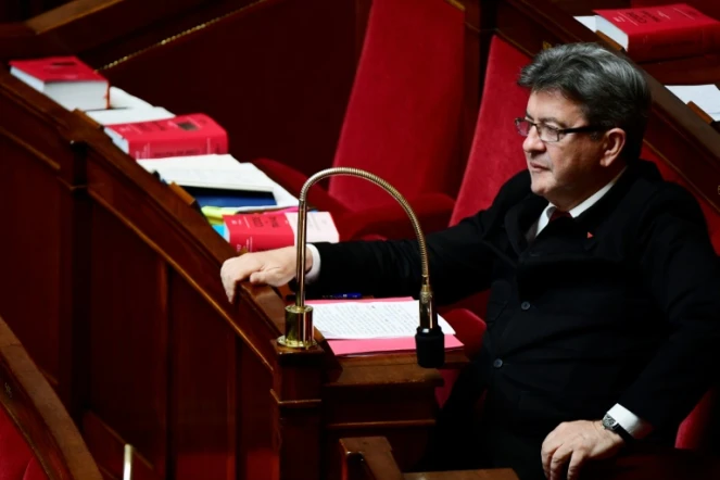 Le leader de La France insoumise, Jean-Luc Mélenchon, le 4 juillet 2017 à l'Assemblée nationale