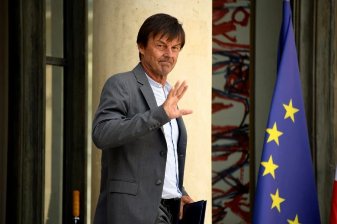 Nicolas Hulot sort de l'Elysée le 22 août 2018