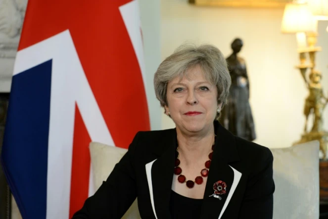 La Première ministre britannique Theresa May au 10 Downing street, à Londres, le 2 novembre 2017