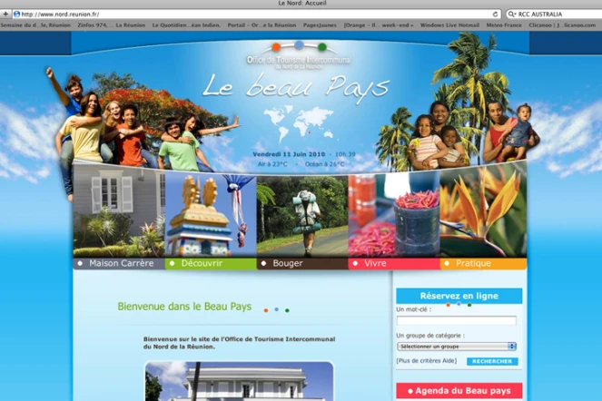 Nouveau site internet de l'office de tourisme du Nord (Photo : DR)