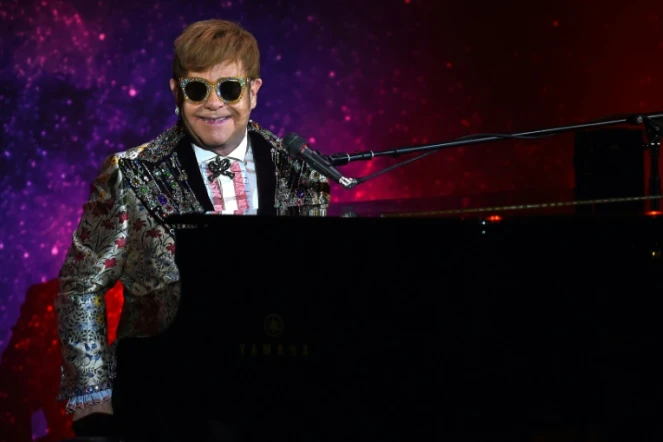 Sir Elton John à New York le 24 janvier 2018