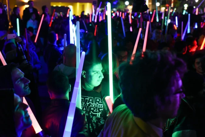 Des fans de Star Wars à Los Angeles le 18 décembre 2015