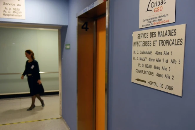 Le service des maladies infectieuses et tropicales à l'hôpital universitaire Pellegrin à Bordeaux, le 27 janvier 2020, où l'un des patients infectés par le coronavirus en France est hospitalisé