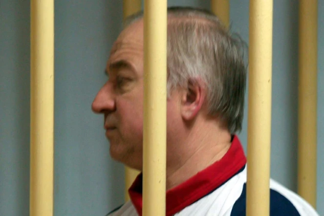 Sergueï Skripal lors de son procès au tribunal de Moscou, le 9 août 2006
