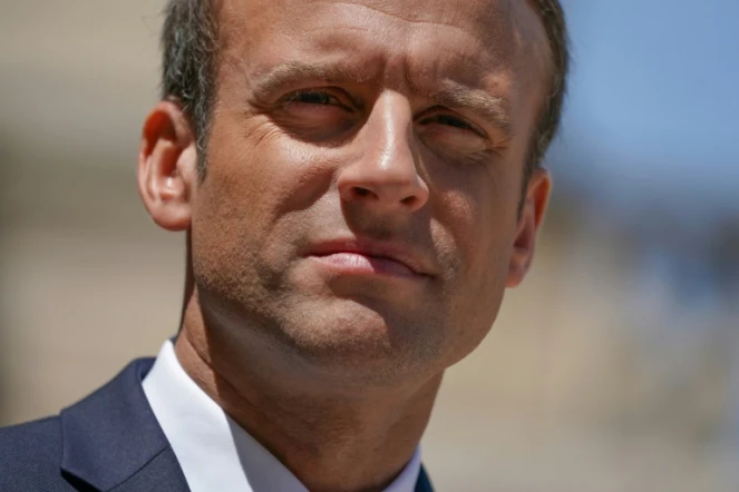 Le président français Emmanuel Macron à Paris le 16 juin 2017