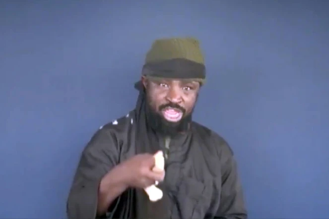 Capture d'écran datant du 18 février 2015 montrant le leader de Boko Haram, Abubakar Shekau dans un lieu inconnu