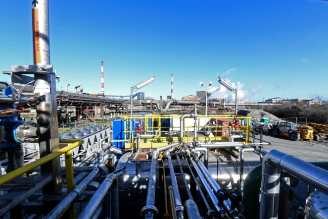 Vue de l'aciérie d'ArcelorMittal sur son site de Dunkerque, dans le nord de la France, le 11 février 2022
