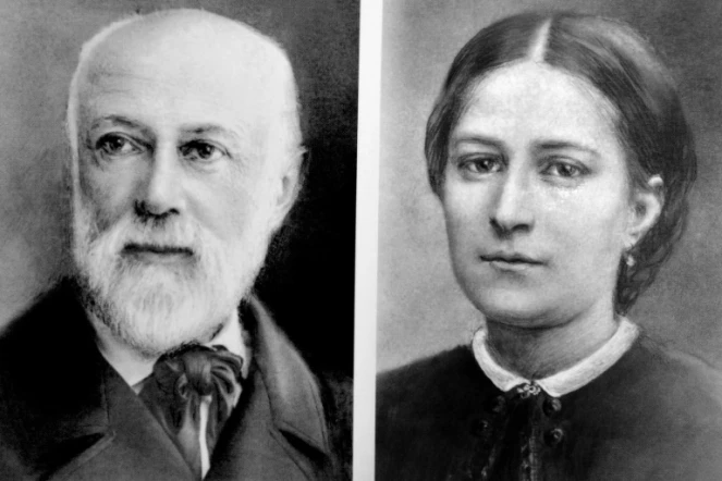 Reproduction de portraits des parents de Sainte Thérèse de Lisieux, réalisé le 26 mai 2008, à la maison des Buissonnets à Lisieux