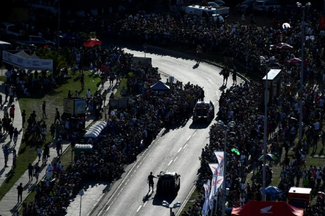 La cérémonie du départ du Dakar-2017, le 1er janvier 2017 à Asuncion