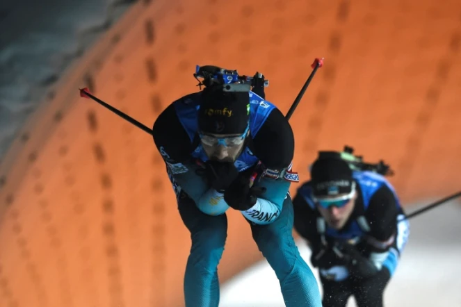 Le biathlète français Martin Fourcade lors du sprint de Nove Mesto, le 20 décembre 2018 