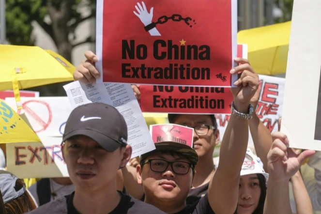 Manifestation contre le projet de loi du gouvernement local d'autoriser les extraditions vers la Chine continentale, le 9 juin 2019 à Hong Kong