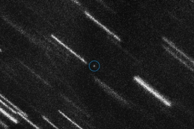Photo réalisée par l'Agence spatiale européenne montrant l'astéroïde 2012 TC4, le 10 août 2017