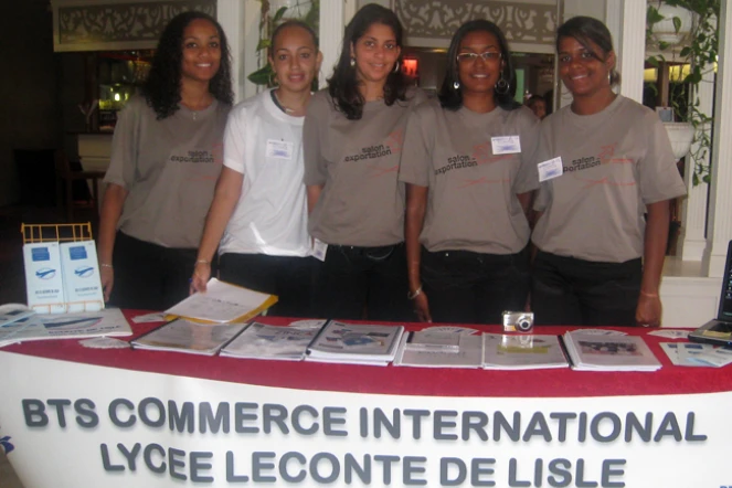 Des élèves du BTS commerce international du lycée Leconte Delisle à Saint-Denis (Photo D.R.)