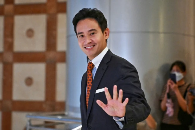 Pita Limjaroenrat, le chef du parti Move Forward, à Bangkok, le 17 juillet 2023