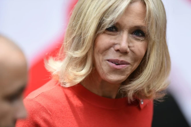 Brigitte Macron, le 26 mai 2017 à Taormina en Italie