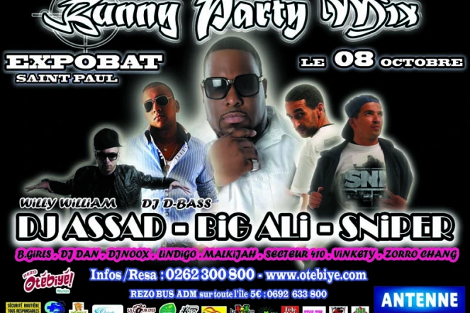 Affiche de la bunny party mix