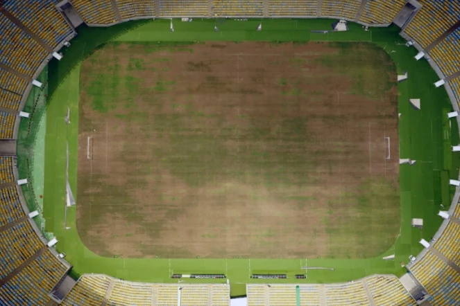 Le stade Maracana à Rio laissé à l'abandon, le 20 janvier 2017