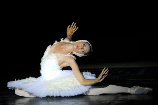 Une danseuse lors d'un spectacle du Boléro de Ravel, le 17 juillet 2012 au théâtre de Carthage en Tunisie
